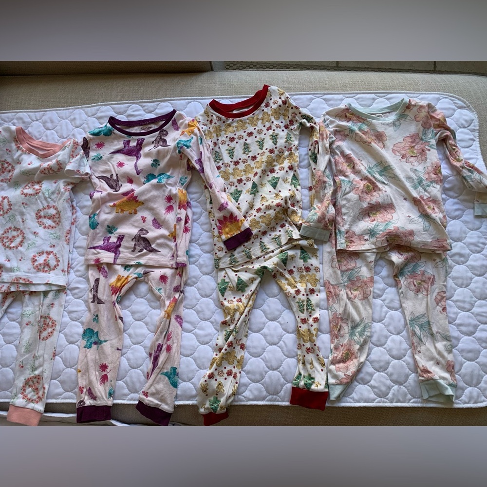 Lof of 4 sets -  BURT’S BEES 2pc Toddler Pajama 3T -